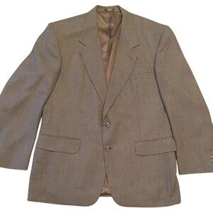 Stafford Classic Men's Wool Two Button Up Suit Jacket Handsome Formal‎ Blazer